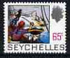 Seychelles 1969-75 Corsairs Attacking Merchantman 65c on slightly toned paper (original 1972 issue),unmounted mint, SG 271