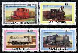 Mauritius 1979 Railway Locomotives perf set of 4 unmounted mint, SG 565-68