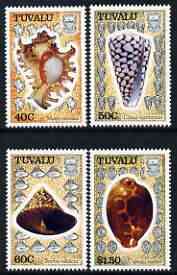 Tuvalu 1991 Sea Shells perf set of 4 unmounted mint, SG 597-600*