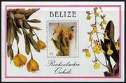 Belize 1987 Christmas Orchids (Sanders' Reichenbachia) $5 perf m/sheet unmounted mint, SG MS 1023b