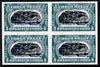 Belgian Congo 1915 Port of Matadi 5c with centre inverted imperf block of 4 being a 'Hialeah' forgery on gummed paper (as SG 70)