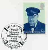 Postmark - Great Britain 1974 cover bearing illustrated cancellation for HMS Rawalpindi (BFPS)