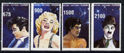 Batum 1995 Film Stars (Elvis, Marilyn Monroe, C Chaplin & Bruce Lee) perf set of 4 unmounted mint