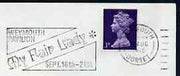 Postmark - Great Britain 1968 cover bearing illustrated slogan cancellation for 'My Fair Lady' at Weymouth Pavilion