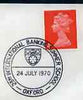 Postmark - Great Britain 1970 cover bearing illustrated cancellation for 23rd Int Banking Summer School