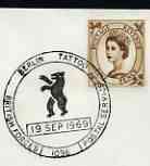 Postmark - Great Britain 1969 cover bearing illustrated cancellation for Berlin Tatoo (BFPS)