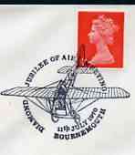 Postmark - Great Britain 1970 cover bearing illustrated cancellation for Diamond Jubilee of Air Meeting (Bournemouth)