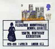 Postmark - Great Britain 1970 cover bearing illustrated cancellation for National Florence Nightingale Memorial Committee