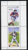 Batum 1996 Sports (Rugby & Baseball) perf souvenir sheet containing 2 values unmounted mint
