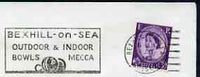 Postmark - Great Britain 1965 cover bearing illustrated slogan cancellation for Bexhill Bowls Mecca