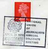 Postmark - Great Britain 1970 cover bearing illustrated cancellation for National Union of Journalists Annual Meeting
