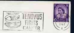 Postmark - Great Britain 1967 cover bearing illustrated slogan cancellation for Tenovus Fights Cancer