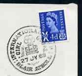 Postmark - Great Britain 1968 cover bearing illustrated cancellation for Girl Guide International Camp, Blair Atholl