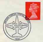 Postmark - Great Britain 1969 cover bearing illustrated cancellation for Open Day at RAF Wildenrath (BFPS)