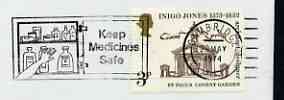 Postmark - Great Britain 1974 cover bearing illustrated slogan cancellation for Keep Medicines Safe