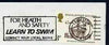 Postmark - Great Britain 1974 cover bearing illustrated slogan cancellation for Learn to Swim (Leicester)