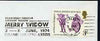 Postmark - Great Britain 1974 cover bearing illustrated slogan cancellation for 'Merry Widow' at Grand Theatre Leeds