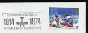 Postmark - Great Britain 1974 cover bearing illustrated slogan cancellation for 60th Anniversary of Naval Aviation