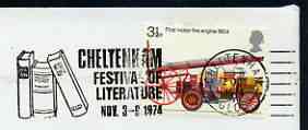 Postmark - Great Britain 1975 cover bearing illustrated slogan cancellation for Cheltenham Festival of Literature