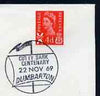 Postmark - Great Britain 1969 cover bearing illustrated cancellation for Cutty Sark Centenary (Dumbarton)