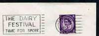 Postmark - Great Britain 1965 cover bearing illustrated slogan cancellation for The Dairy Festival - Time for Sport