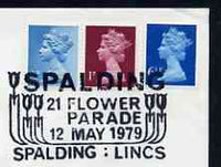 Postmark - Great Britain 1979 cover bearing illustrated cancellation for Spalding Flower Festival