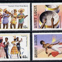 St Lucia 1986 Tourism set of 4 (SG 914-7) unmounted mint