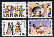 St Lucia 1986 Tourism set of 4 (SG 914-7) unmounted mint