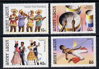St Lucia 1986 Tourism set of 4 (SG 914-7) unmounted mint