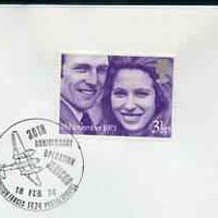 Postmark - Great Britain 1974 cover bearing illustrated cancellation for 30th Anniversary of Operation Jericho (BFPS)