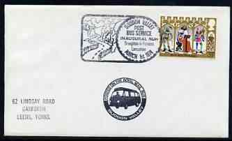Postmark - Great Britain 1974 cover bearing illustrated cancellation for Duddon Valley Post Bus Service