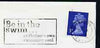 Postmark - Great Britain 1974 cover bearing slogan cancellation for Be in the Swim (Harlow)