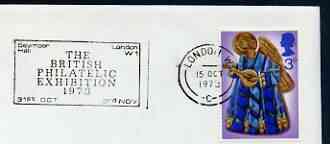 Postmark - Great Britain 1973 cover bearing slogan cancellation for British Philatelic Exhibition