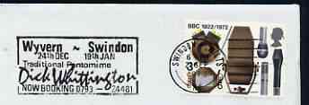 Postmark - Great Britain 1973 cover bearing slogan cancellation for 'Dick Whittington' at the Wyvern, Swindon