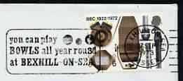 Postmark - Great Britain 1973 cover bearing illustrated slogan cancellation for Bexhill Bowls (Play all year)