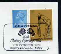 Postmark - Great Britain 1973 cover bearing illustrated cancellation for Opening of Century Sporting Club