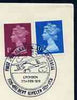 Postmark - Great Britain 1978 cover bearing illustrated cancellation for First solo Flight, England to Australia