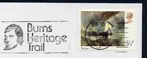 Postmark - Great Britain 1975 cover bearing illustrated slogan cancellation for Burns Heritage Trail