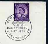 Postmark - Great Britain 1968 cover bearing illustrated cancellation for Scout Rally, Handsworth