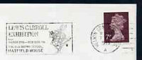 Postmark - Great Britain 1975 cover bearing illustrated slogan cancellation for Lewis Carroll Exhibition
