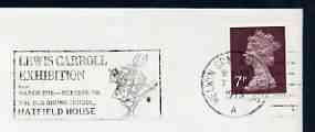 Postmark - Great Britain 1975 cover bearing illustrated slogan cancellation for Lewis Carroll Exhibition