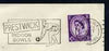 Postmark - Great Britain 1965 cover bearing illustrated slogan cancellation for Prestwick Indoor Bowls