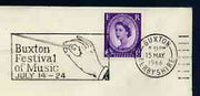 Postmark - Great Britain 1966 cover bearing illustrated slogan cancellation for Buxton Festival of Music