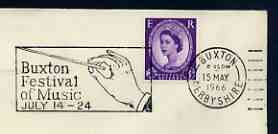 Postmark - Great Britain 1966 cover bearing illustrated slogan cancellation for Buxton Festival of Music