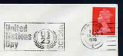 Postmark - Great Britain 1970 cover bearing illustrated slogan cancellation for United Nations Day