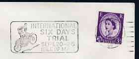 Postmark - Great Britain 1965 cover bearing illustrated slogan cancellation for International Six Days Trial, Isle of Man