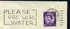 Postmark - Great Britain 1965 cover bearing illustrated slogan cancellation for Please Use Less Water