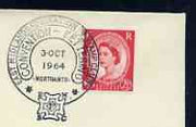 Postmark - Great Britain 1964 cover bearing illustrated slogan cancellation for East Midlands Federation of Stamp Clubs Convention