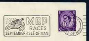 Postmark - Great Britain 1965 cover bearing illustrated slogan cancellation for MGP Races, Isle of Man