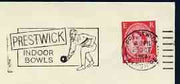 Postmark - Great Britain 1964 cover bearing illustrated slogan cancellation for Prestwick Indoor Bowls
